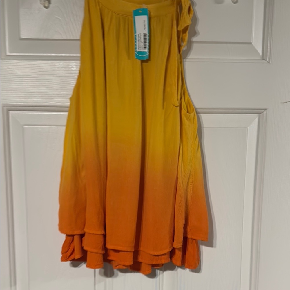 Madison & Berkeley Mustard Sleeveless Top